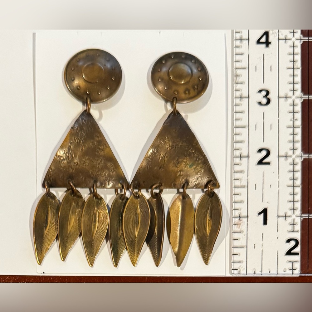 Elegant Gold Dangle Earrings